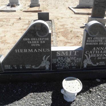 SMIT Hermanus 1918-2003 &amp; Anna Catharina Berendina BURGER 1917-1997