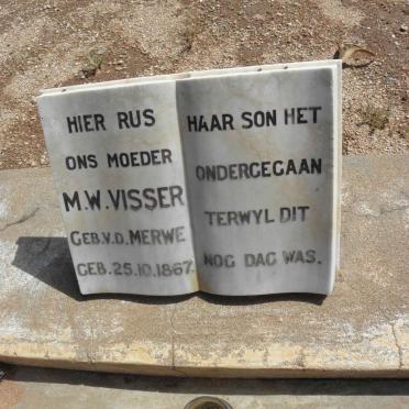VISSER M.W. nee V.D.MERWE 1867-