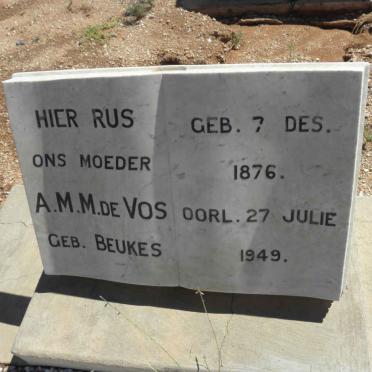 VOS A.M.M., de 1876-1949