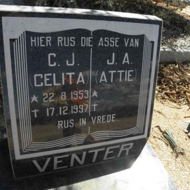 VENTER J.A. &amp; C.J. 1953-1997