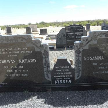 VISSER Thomas Richard 1891-1973 &amp; Susanna Francina NEL 1902-1974
