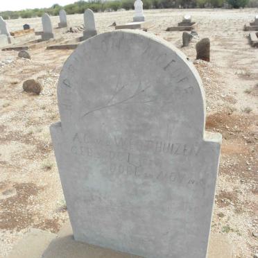 WESTHUIZEN A.C., v.d. 1838-1915