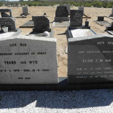 WYK Frans, van 1905-1959 &amp; Elsie J.M. 1908-1988