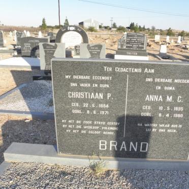 BRAND Christiaan P. 1884-1971 &amp; Anna M.G. 1895-1980