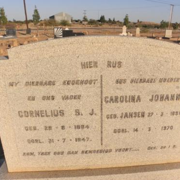 BERGH Cornelius S.J. 1884-1947 &amp; Carolina Johanna JANSEN 1890-1970
