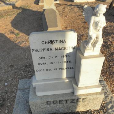 COETZEE Christina Phlippina Magritha 1935-1935