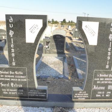 PLESSIS Sarel Petrus, du 1918-1974 &amp; Johanna Wilhelmina 1915-1997