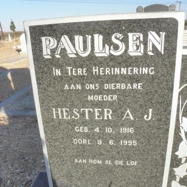PAULSEN Petrus J. 1901-1969 &amp; Hester A.J. 1916-1995