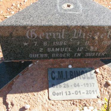BINGLE C.M.I. 1937-2011 :: VISSER Gerrit 1986-1987
