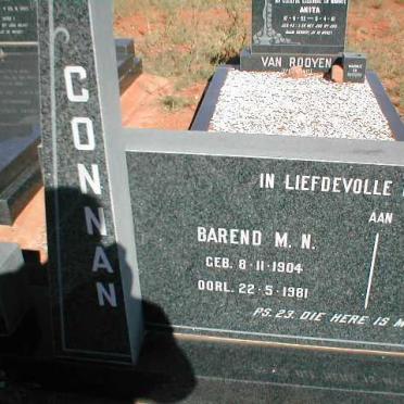 CONNAN Barend M. N. 1904-1981
