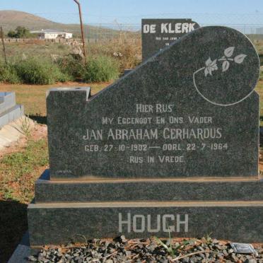 HOUGH Jan Abraham Gerhardus 1902-1964