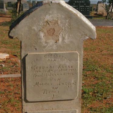 KLERK Gerty, de 1907-1930