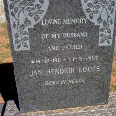 LOOTS Jan Hendrik 1911-1967