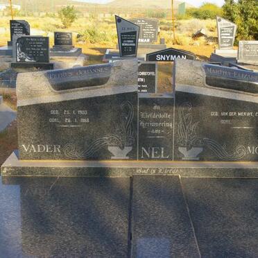 NEL Petrus Johannes 1903-1968 &amp; Martha Elizabeth VAN DER MERWE 1913-