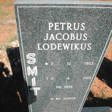 SMIT Petrus Jacobus Lodewikus 1903-1986