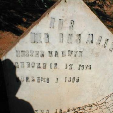 WYK Hester, van 1875-190?