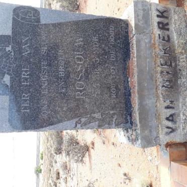 NIEKERK Rossouw, van