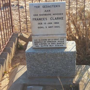 CLARKE Frances 1882-1955