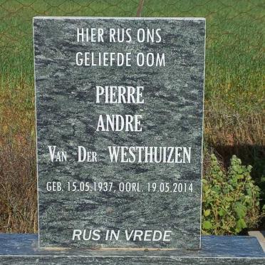 WESTHUIZEN Pierre Andre, van der 1937-2014