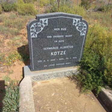 KOTZE Hermanus Albertus 1888-1970
