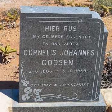 GOOSEN Cornelis Johannes 1886-1969