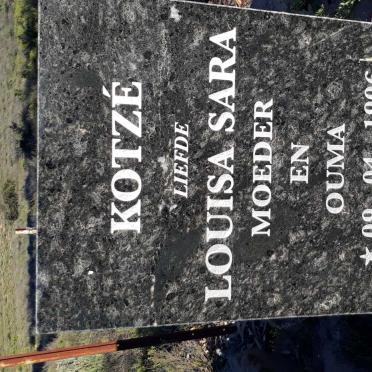 KOTZE Louisa Sara 1906-1998