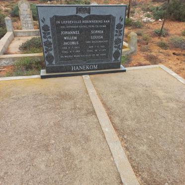 HANEKOM Johannes Willem Jacobus 1903-1986 &amp; Sophia Louisa ENGELBRECHT 1922-1977