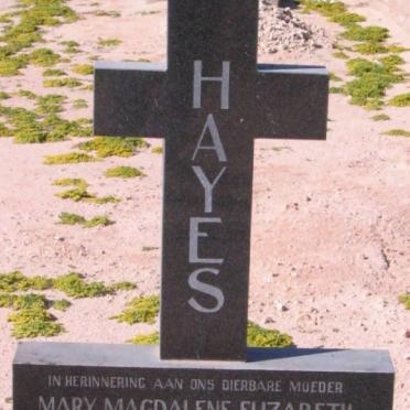 HAYES  Mary Magdalene Elizabeth 1886-1971