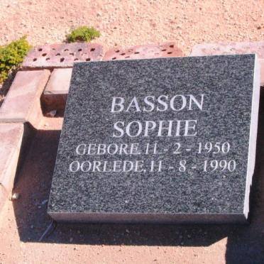 BASSON Sophie 1950-1990
