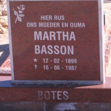 BASSON Martha 1899-1987