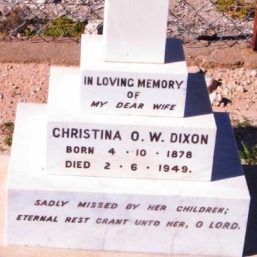 DIXON Christina O.W. 1878-1949