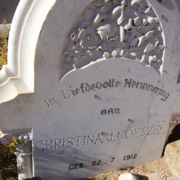 COETZEE Christina J. 1912-?