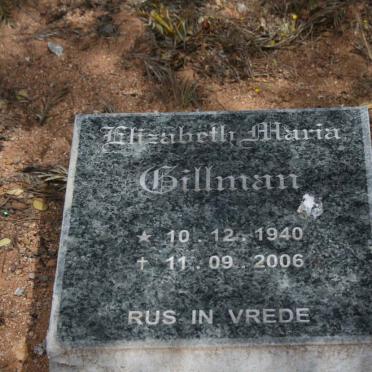 GILLMAN Elizabeth Maria 1940-2006