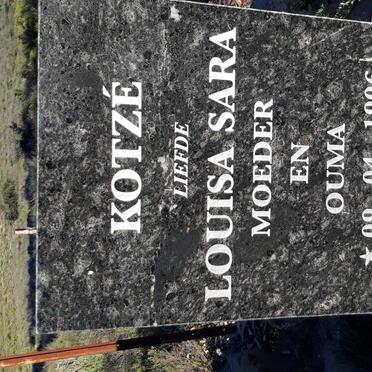 KOTZE Louisa Sara 1906-1998