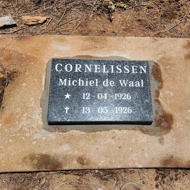 CORNELISSEN Michiel De Waal 1926-1926