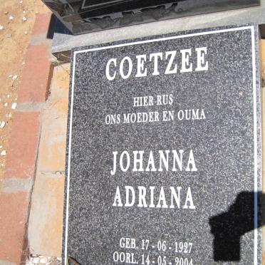 COETZEE Johanna Adriana 1927-2004