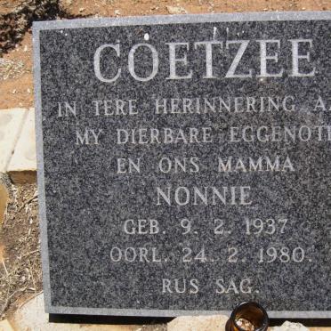 COETZEE Nonnie 1937-1980