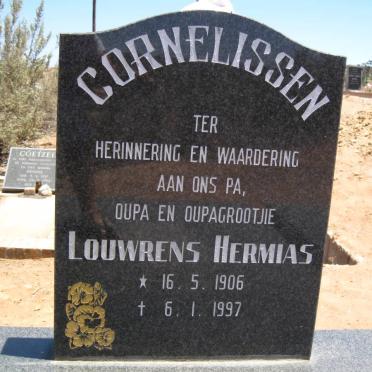 CORNELISSEN Louwrens Hermias 1906-1997