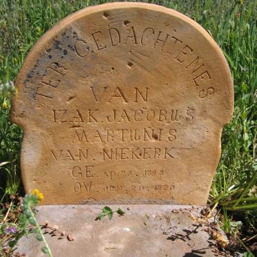 NIEKEERK Izak Jacobus Martunis, van 1848-1920