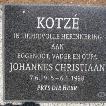 KOTZE Johannes Christiaan 1915-1998