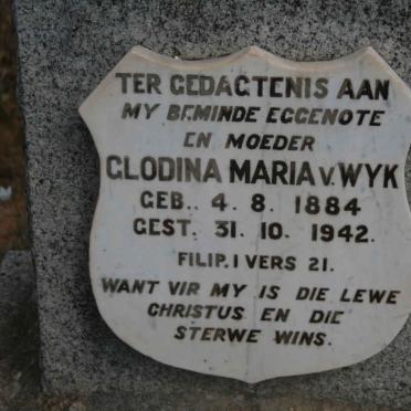 WYK Glodina Maria, van 1884-1942