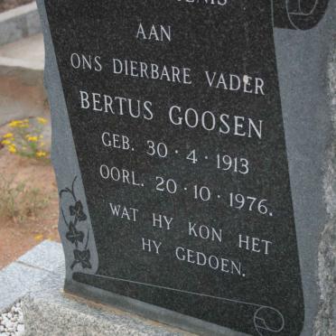 GOOSEN Bertus 1913-1976