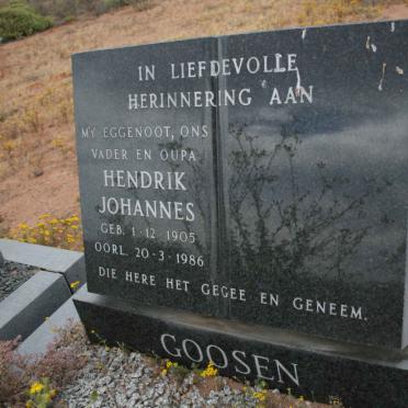 GOOSEN Hendrik 1905-1986