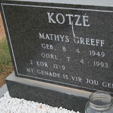 KOTZÉ Mathys Greeff 1949-1993