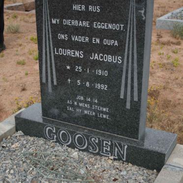 GOOSEN Lourens Jacobus 1910-1992