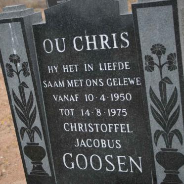 GOOSEN Christoffel Jacobus 1950-1975