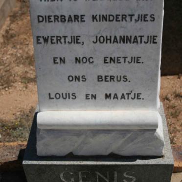 GENIS Ewertjie :: GENIS Johannatjie :: GENIS child