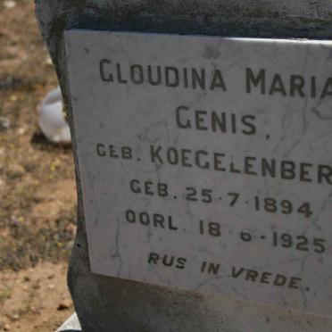 GENIS Gloudina Maria nee KOEGELENBERG 1894-1925