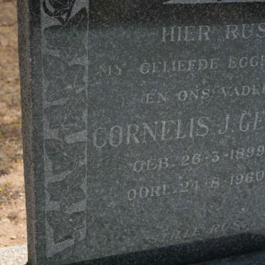 GENIS Cornelius J. 1899-1960