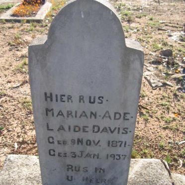 DAVIS Marian Adelaide 1871-1937